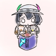 絵本を読むかばんちゃん