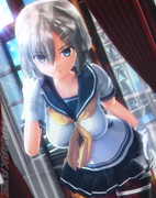 気合を入れる浜風