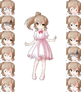 ちびささら立ち絵リメイク 表情差分