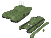 【MMD陸軍】 チャーチルMk-Ⅶ歩兵戦車 【モデル配布】
