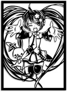 切り絵「初音ミク」