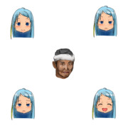 五月雨 表情 素材