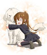 女の子とおっきい犬って組み合わせって好き