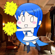 提督を応援するさみだれちゃん