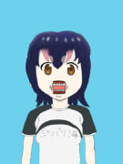 歯茎を露出するフレンズ