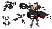 【MMDモデル配布】ビスマルクdrei AGP艤装Ver1.0