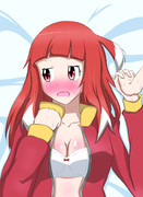 【AKIBA'S TRIP】タモツに押し倒されている万世架まとめちゃん