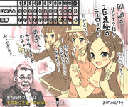 本日(2017/06/04)の阪神vs日本ハム戦を観ていた艦娘たちの様子です。ご確認ください