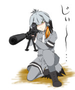 【動くBB素材公開】M82銃を興味深そうに覗く84B-65