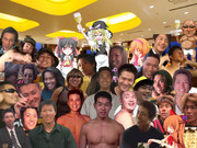 同窓会で記念写真を撮る淫夢ファミリー.friends