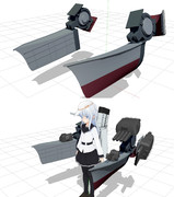 【MMD】艤装増設アーム【モデル配布】