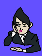 てがきため息リーマン