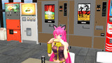 【MMD】トーストサンド自販機のある風景