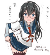 突然の訪問者にも慌てず迅速に対応する大淀