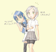 黒潮ちゃんと涼風ちゃん