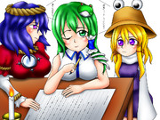 守矢家でお手紙