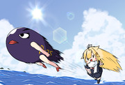 ぎょらいをなげるっぽい！