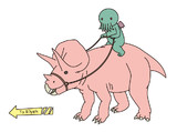 クトゥルフ様とトリケラトプス