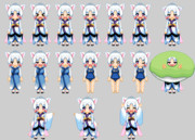 東北イタコドット絵素材