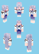 【Minecraft】東北イタコ_夏服