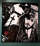 切り絵「パイレーツ オブ カリビアン」