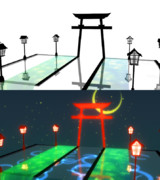 【MMD】蛍火の間【ステージ配布終了】