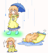 雨と魔理沙