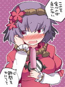 神奈子さまにアイスを食べてもらう