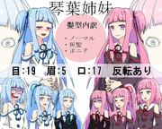 琴葉姉妹の立ち絵
