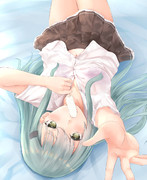 暑くて白濁の棒を咥える鈴谷