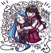 五月雨進水日記念絵