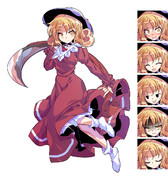 バトルっぽいエリー立ち絵 表情差分