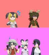 【MMD】ある並行世界に一喜一憂するフレンズ達・その２