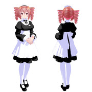【MMDモデル配布】Tda式重音テト メイドver