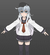 MMD響ちゃん建造中だよ