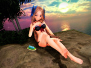 朝風ちゃんと 綺麗な朝日を見る♡