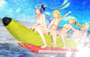 バナナボート ニコニコ静画 イラスト