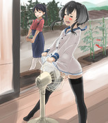 扇風機を独占する時津風