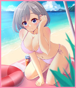 艦これの浜風を描きました。