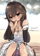 アイスキャンデーを舐める荒潮