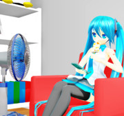 涼む