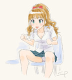 スポーツ観戦中の茜ちゃん