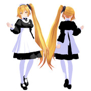 【MMDモデル配布】Tda式改変亞北ネル メイドver