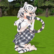 尻尾の毛づくろい