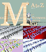 A to Z立体文字記号セット V2