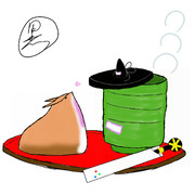 緑茶婦人と饅頭亭主