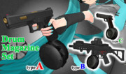 Drum Magazine set 【MMDモデル配布】