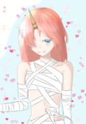 ウィッグをつけたフランちゃん