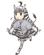 シマウマさんを描いてみましたｗ