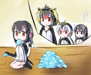 つまみ食いをするふるる